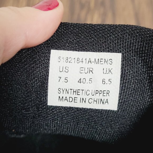 Levi Strauss Classic Black Sneaker Men Round Toe Vegan Faux Leather Lace Up 7.5 - Picture 5 of 9